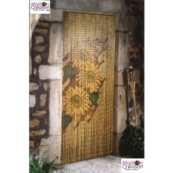 Sunflower door curtain Morel - 1