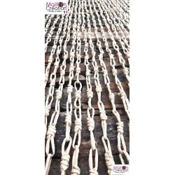 Morel - Rideau de porte Malaga torsades de maïs 100x220 cm - naturel