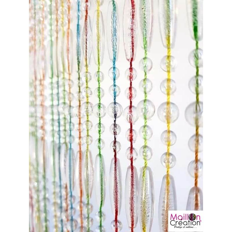 Rideau de perles Stresa multicolore, différentes tailles