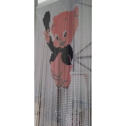 Door curtain "Little pig"