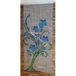 Door curtain "Blue Lily"